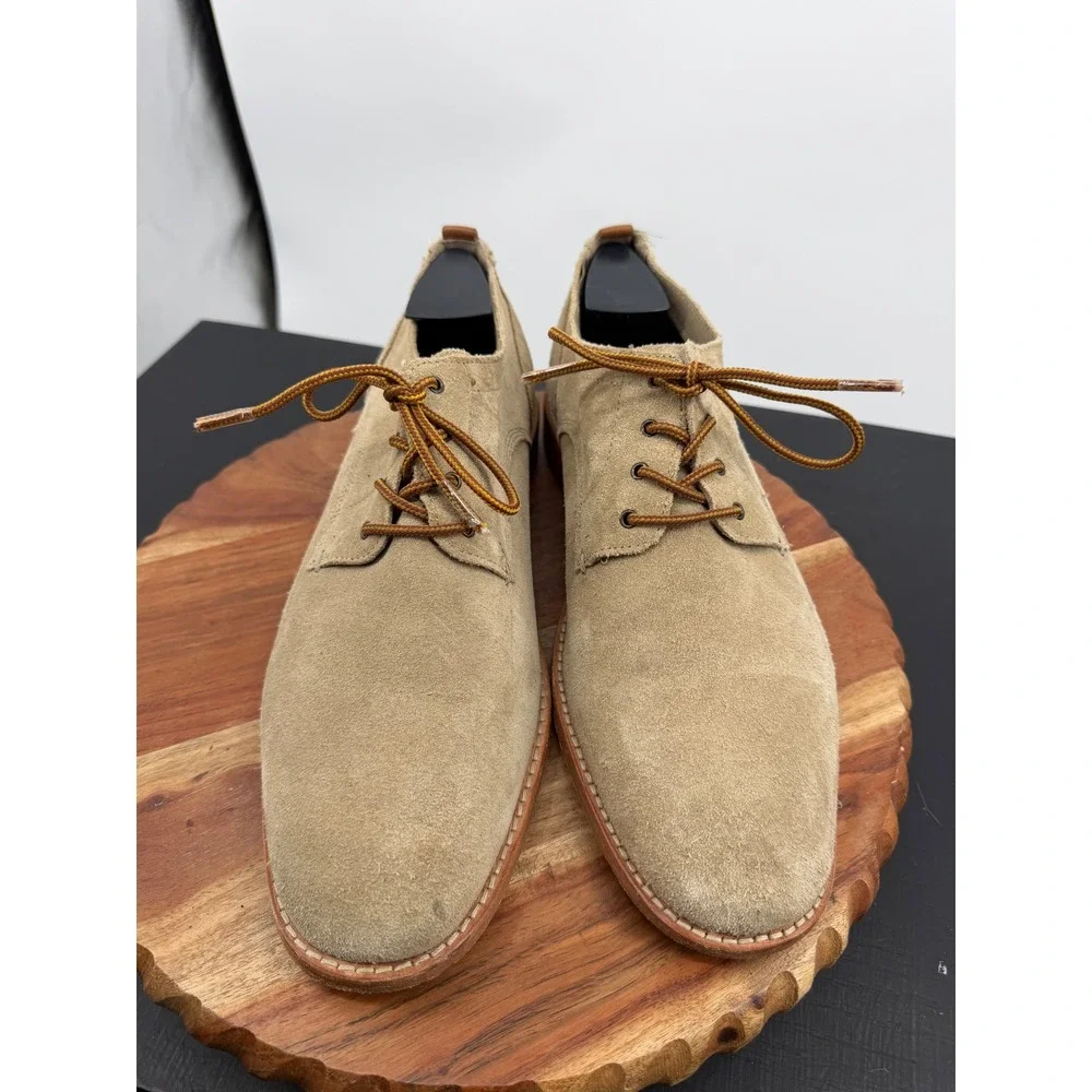 Cole Haan Grand 360 Oxford Shoes Mens 11 Tan Suede Lace Up Derby C33796